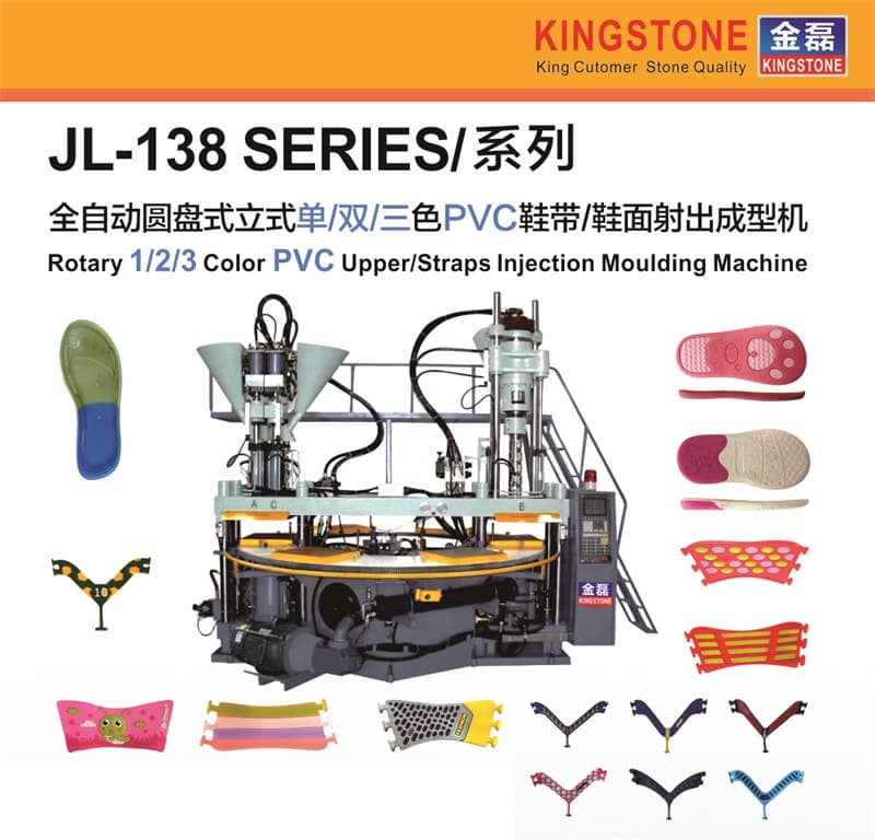 Rotary 1_2_3 Color PVC Upper_ Straps Making Machine